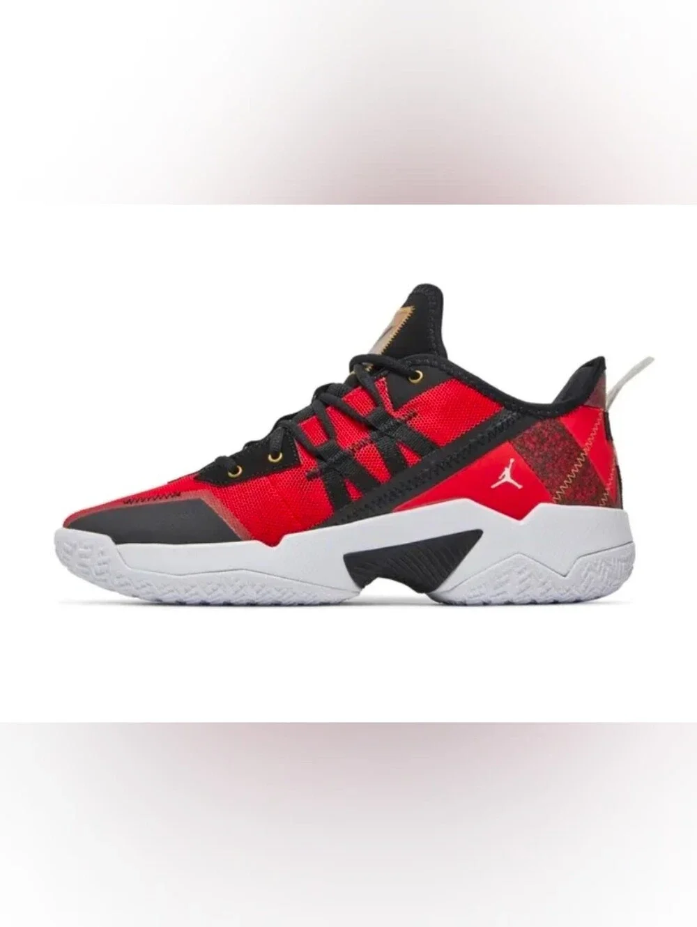Men's  Red and Black Athletic Sneakers - Stylish Comfort